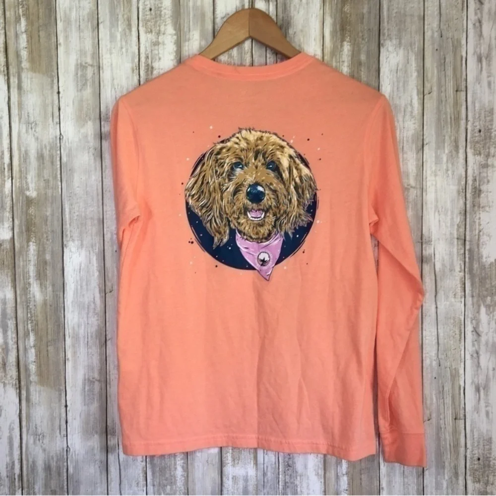 Southern Shirt Company Kids Orange Dog Long Sleeve - Picture 2 of 5